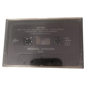MICHAEL JACKSON- BAD Cassette Tape - Epic Records (1987) - Picture 1 of 4