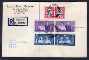 SOUTH AFRICA 1947 FDC Cover. Royal Visit. Jack's Radio Bazaar Mowbray - Picture 1 of 2