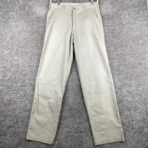 Pantalones chinos George corte regular pierna recta para hombre 32x34 tostado cebada frente plano - Imagen 1 de 8