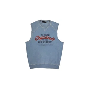 Dsquared2 Rundhals Pullover Weste Blau Herren Large Made In Italy - Bild 1 von 6