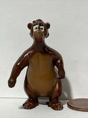 Figura de plástico Marx Disneykins Baloo Walt Disney Jungle Book oso personaje Foto 1 de 4