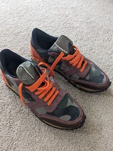 Valentino Garavani Orange RockRunner Sneaker Size 39 - Foto 1 di 11