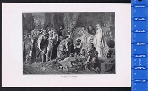 La muerte de Alejandro Magno - impresión 1903 - Imagen 1 de 1