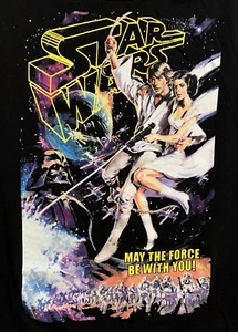 T-Shirt SMALL Star Wars "May the Force be With You"  T-Shirt - Picture 1 of 2