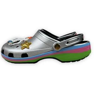 Crocs Powerpuff Mädchen Clog Herren 10 Damen 12 Silber Buttercup Bubbles Blossom - Bild 1 von 10