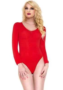 Women's Red Basic Bodysuit - Picture 1 of 1