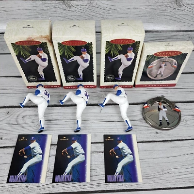 Hallmark Keepsake Nolan Ryan Cartera Paige Navidad Adorno Lote Béisbol Foto 1 de 4
