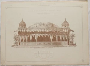 RICORDI DI ARCHITETTURA PADIGLIONE FIERA BENEFICENZA VERONA VENETO 1879 - Picture 1 of 1