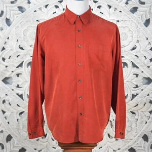 Camisa Royal Robbins L Naranja Informal Abotonada Mezcla Modal Manga Larga Brillo - Imagen 1 de 10