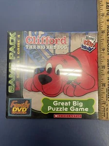 New Scholastic Wendys Clifford the Big Red Dog Great Big Puzzle Game Pack DVD - Picture 1 of 2