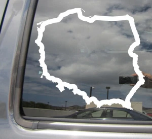 Poland Country Outline Warsaw Car Truck Bumper Window Vinyl Decal Sticker 07234 - Picture 1 of 2