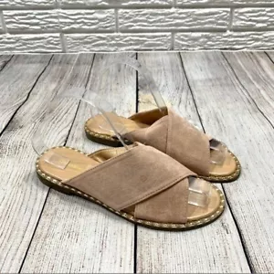 Sandalias Maurices Rosa Claro Imitación Gamuza Cruz Sin Cordones Saige Toboganes Talla 8 - Imagen 1 de 5