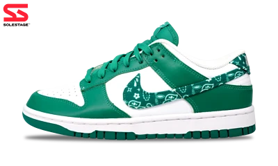 Nike Dunk Low Essential Paisley Pack Green (W) (DH4401-102) Women's Size 5-9 - Image 1 of 3