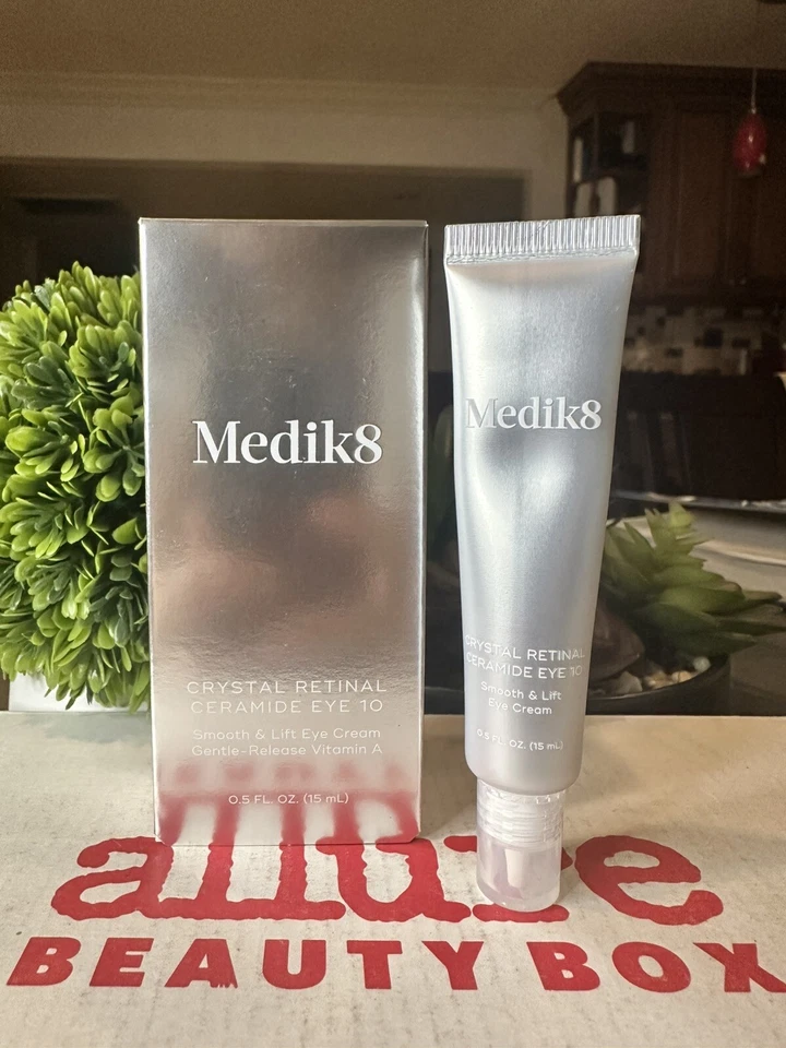 Medik8 Crystal Retinol Ceramide Eye 10 Smooth And Lift Eye Cream 15 Ml. NWB - Image 1 of 3