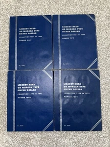 Whitman Liberty Head Or Morgan Silver Dollar Coin Book Set Of 4 - Picture 1 of 6