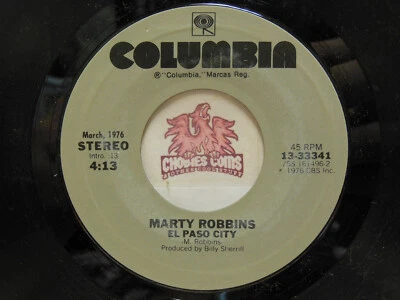 Marty Robbins – El Paso City / Among My Souvenirs, 45 RPM VG (15F) Foto 1 de 2