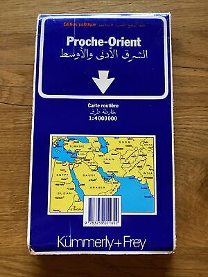 Kimberley And Frey Road Map Middle East Circa 1990 VGC • 5.99£