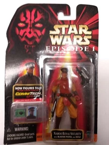 Star Wars Episode I Naboo Royal Security Guard Commtech Chip Action Figure - Picture 1 of 3