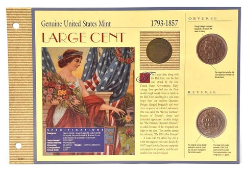 American Coin Treasure 1793-1857 Large Cent & 1950 - Present Jefferson Nickel Cover