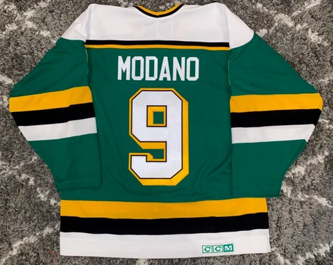 vintage MIKE MODANO - Minnesota North Stars  CCM hockey jersey - Large - NHL Cover