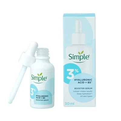 Simple 3% Hyaluronic Booster Face Serum 30ml. - Imagem 1 de 4