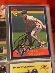 BRAD WILKERSON AUTOGRAPHED SIGNED 2003 TOPPS CARD EXPOS COA - Picture 1 of 1