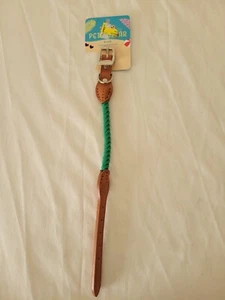 Cuello de cuerda para mascotas 10 pulgadas - 12 pulgadas funciona pequeño verde 100% poliéster ¡NUEVO CON ETIQUETAS! - Imagen 1 de 6