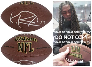 KJ Osborn Signed Football Proof COA Autographed NFL Minnesota Vikings Miami - Picture 1 of 3