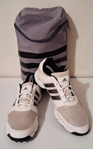 ADIDAS Sz 10 1/2 Mens TECH RESPONSE Golf Shoes White F33552 w/ Shoe Bag VGUC - Picture 1 of 13