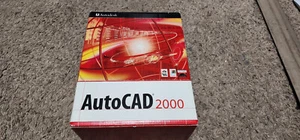 AutoCAD 2000 with 2-CD's, Manual, Serial # and CD Key (Educational) - Picture 1 of 4
