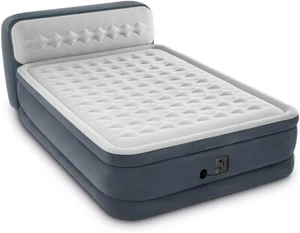 Inflatable Air Mattress Dura-Beam Ultra Plush Pillow Top Bed Headboard - Intex - Picture 1 of 3