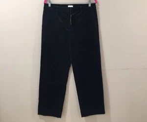J.Jill Pants Womens 10 Blue Navy Corduroy Straight Leg Mid Rise Belt Loops NWT - Picture 1 of 7