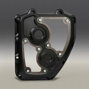 Black CNC Clarity Cam Cover For Harley Twin Cam Road King FLHR 06-16 FLSTF 01-17 - Bild 1 von 3
