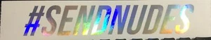 SEND NUDES Swag Fresh Funny MEME Custom Vinyl Decal Sticker JDM NEO CHROME lol - Bild 1 von 6