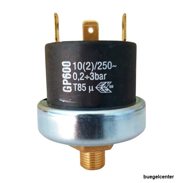 Mater Pressure Switch GP600 0.2-3bar G1/8 Adjustable Preset 0.5bar - Image 1 of 1