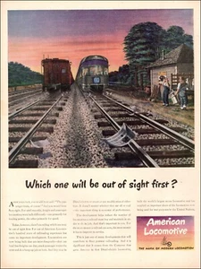 1945 vintage locomotoras AD AMERICAN pueden transportar carga o pasajeros rápido 070723 - Imagen 1 de 1