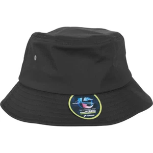 Yupoong Flexfit Nylon Bucket Hat Basic Cap Ösen Angler Hut Fischer Sommer Mütze - Picture 1 of 6