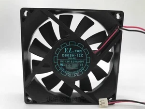 YaLnFAN D80SH-12C (HH-02) DC12V 0.21A (GP) 2-Pin Silent Cooling Fan - Picture 1 of 3