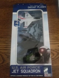 US Air Force Jet Squadron Diecast Jets SET OF 4 (2022) SIZE 4" EACH NEW - Picture 1 of 2