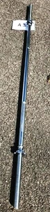York Fitness 170 cm 67" 28 mm gerändelte Langhantel Spinlock Gewichtheben Bar + Kragen - Bild 1 von 4