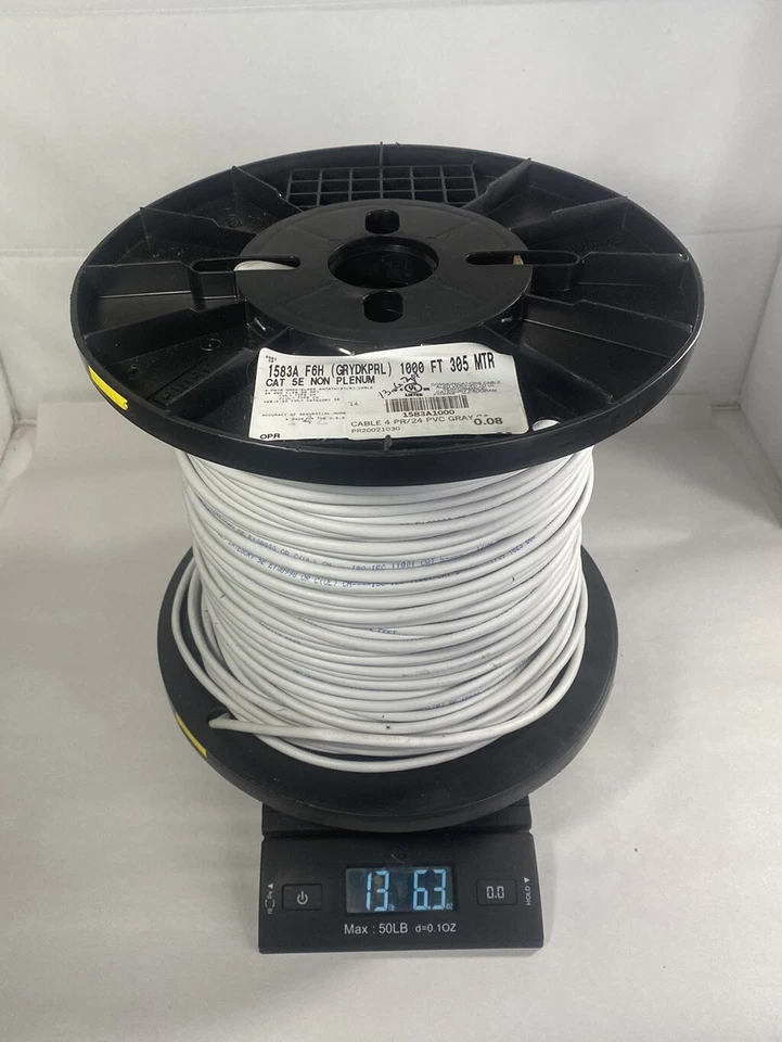 Belden 1583A F6H CAT5 Non-Plenum Communications Cable 4 Pair 24awg (13Ibs 6.3oz) - Image 1 of 4