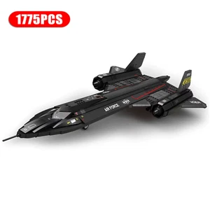 1775PCS SR-71 Blackbird Fighter Building Blocks Air Force Reconnaissance Aircraf - Picture 1 of 13