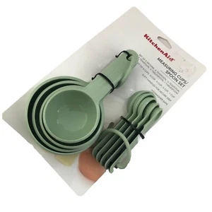 Nuevo KitchenAid 9 tazas y cucharas medidoras lindo pistacho HPIA como nuevo - Imagen 1 de 1