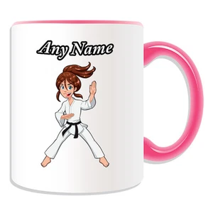 Personalisiertes Geschenk Kung Fu Karate Mädchen Becher Geldbox Tasse Japan Ryukyu Kung Fu Name - Bild 1 von 20