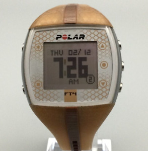 Polar FT4 Digital Watch Unisex Heart Rate Monitor Brown Tone New Battery
