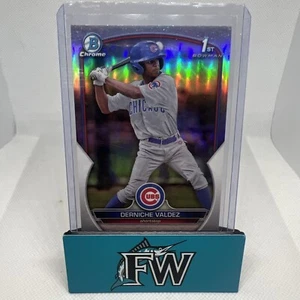 Bowman Chrome Derniche Valdez 2023 primer refractor paralelo #109/499 Cubs #BCP-231 - Imagen 1 de 2