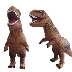 Traje Inflable T-REX Disfraz de Dinosaurio Tiranosaurio Ropa de Rol Elegante - Imagen 1 de 11
