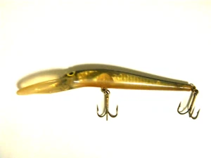 Unknown Maker Spoonbill Minnow 6 1/2" Clear/Black Preowned - Picture 1 of 3