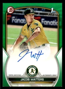 2023 Bowman #PPA-JW Jacob Watters Prospects Autographs Green #96/99 - Picture 1 of 2