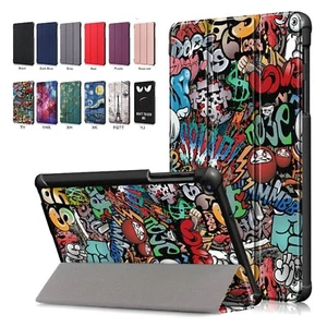 For Samsung Galaxy Tab A 8.0"/A7 Lite 8.7"Flip Tri-fold Leather Case Stand Cover - Picture 1 of 75